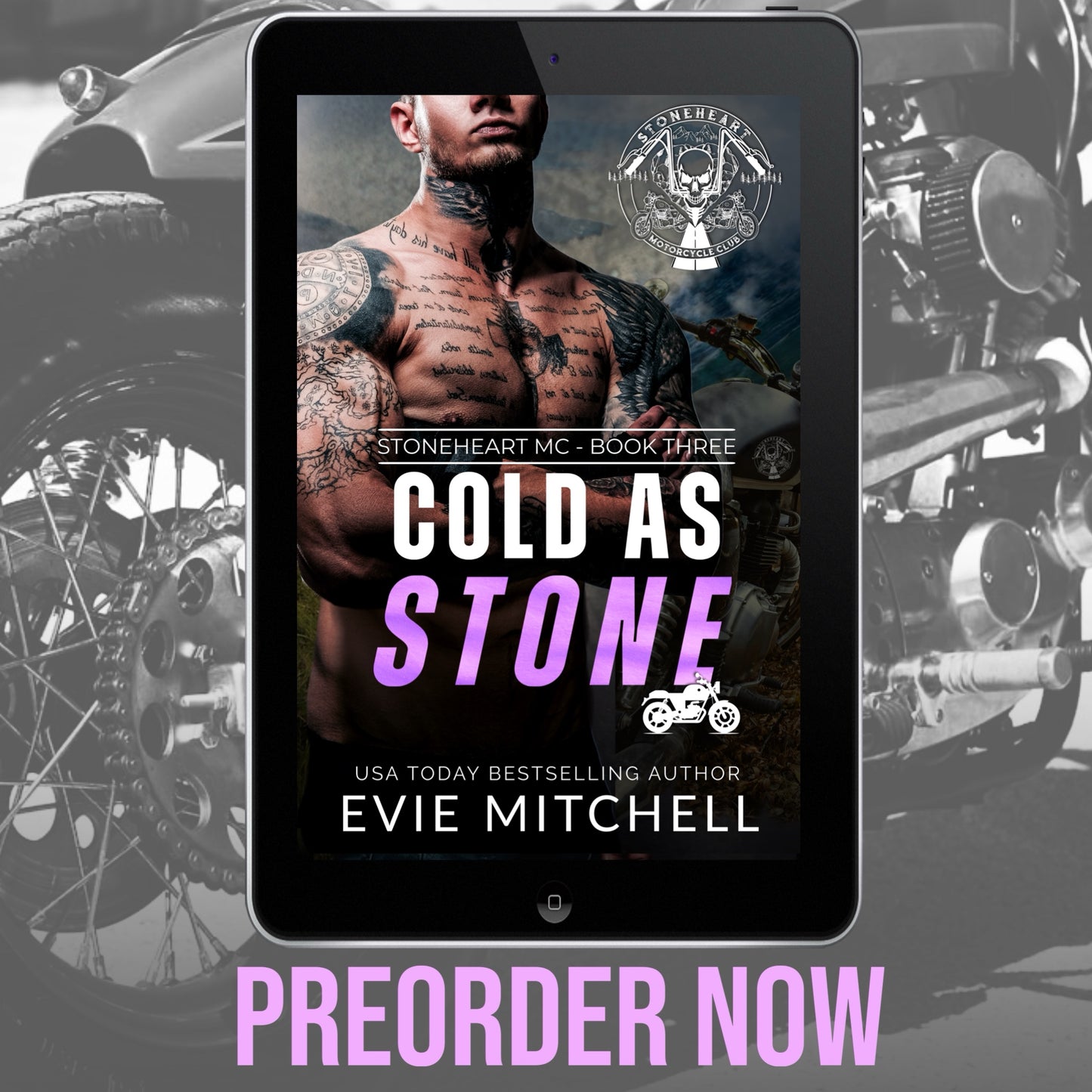 PRE-ORDER - Cold as Stone: BBW MC Lite Romance (Stoneheart MC, book 3)