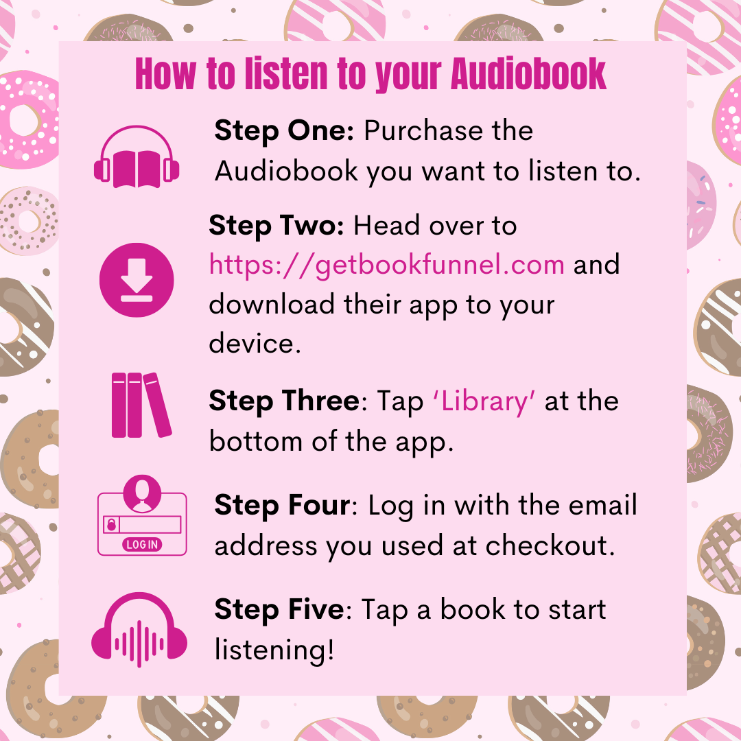 download the bookfunnel app and login with the email you checked out with to access your audiobooks
