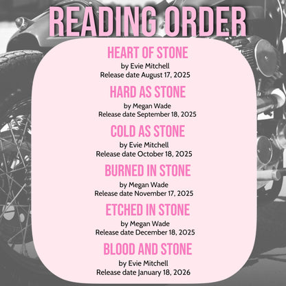 PRE-ORDER - Etched in Stone: MC Lite Romance (Stoneheart MC, book 5)